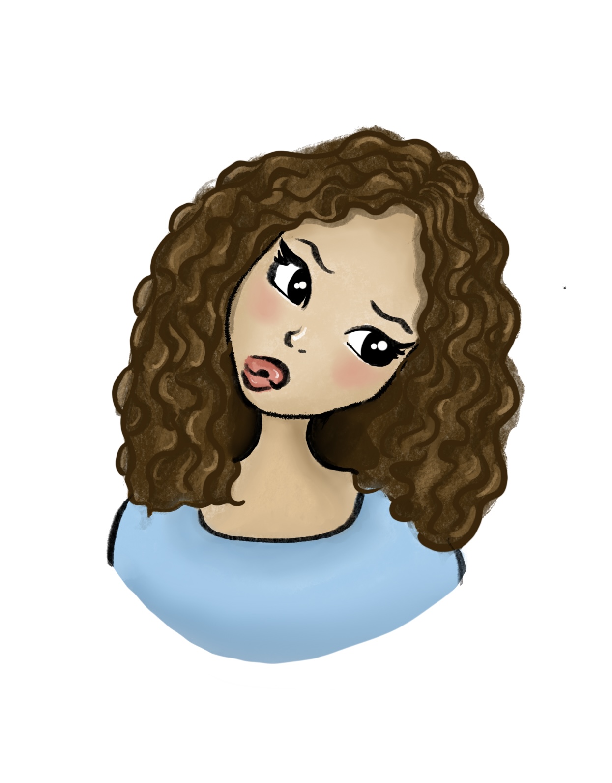 Cartoon portrait of Valerie